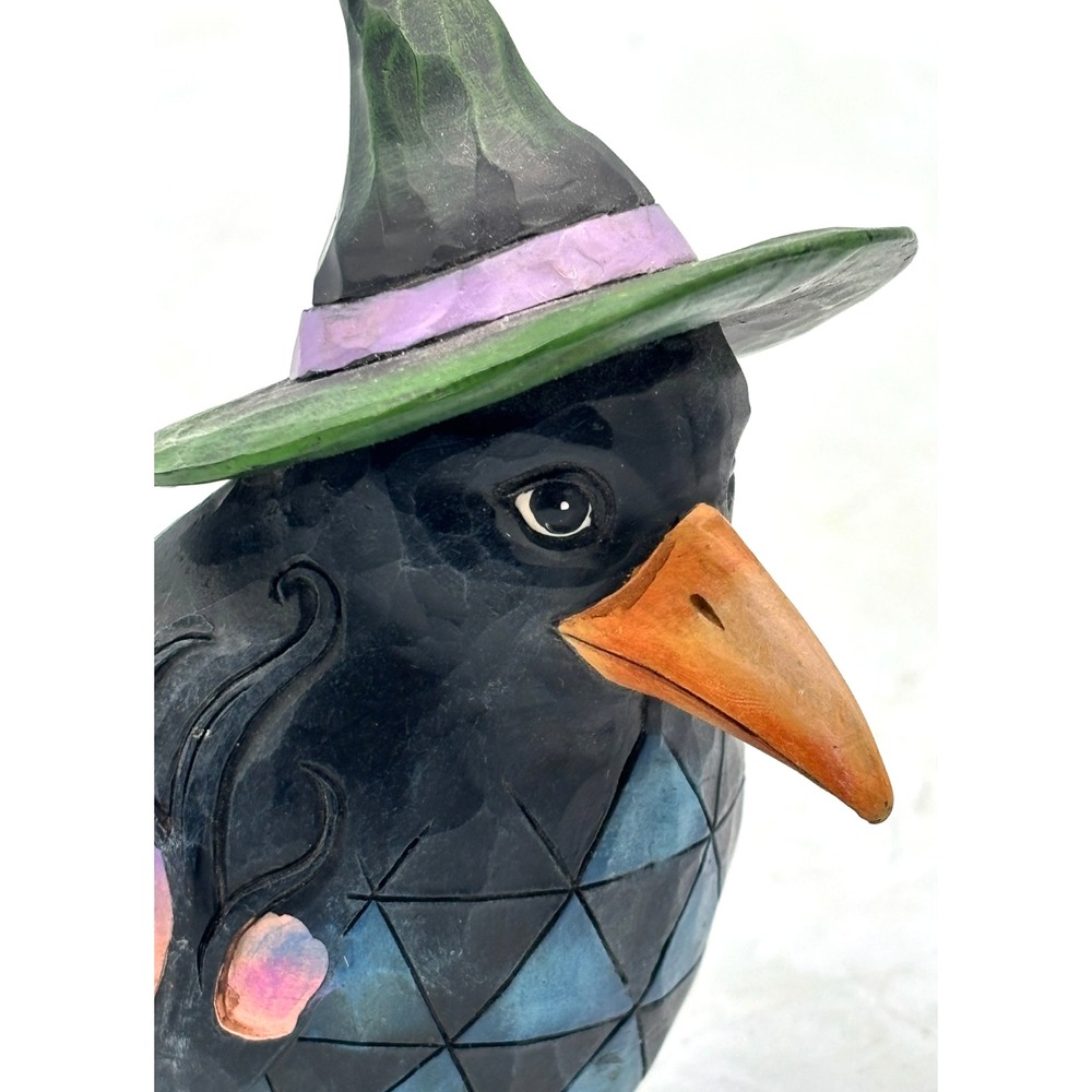 Jim Shore Halloween Crow Pint Size Figurine 6009510 Flights of Fright enesco New - Picture 12 of 16